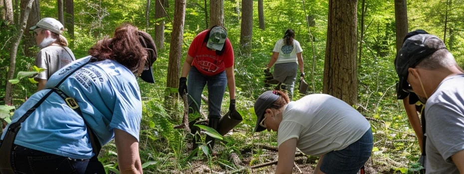 Diverse natural forest with multi-layered canopy and deadwood